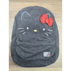 Vans X Hello Kitty RARE 2013 Limited Edition Backpack Bag W/ Red Sequin Bow